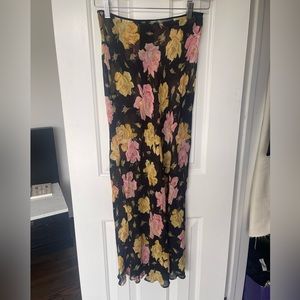 Vintage Betsey Johnson midi skirt. Sheer!